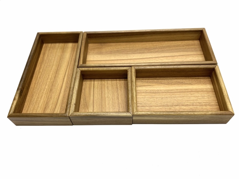 Top-tier Acacia Wood Drawer Organizers - Modular Storage Solutions for Wholesale